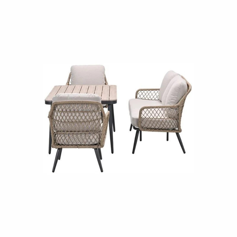 Garden Impressions Allasio Sofa Loungeset 4-delig – rope - Dessert Sand