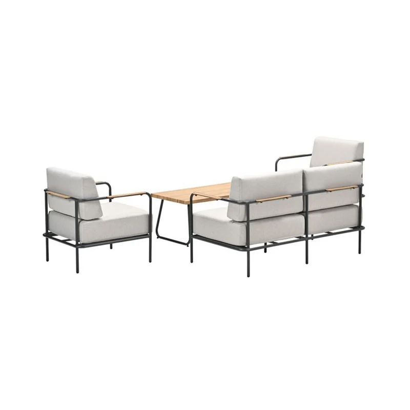 Lofi aluminium loungeset 4-delig - desert sand