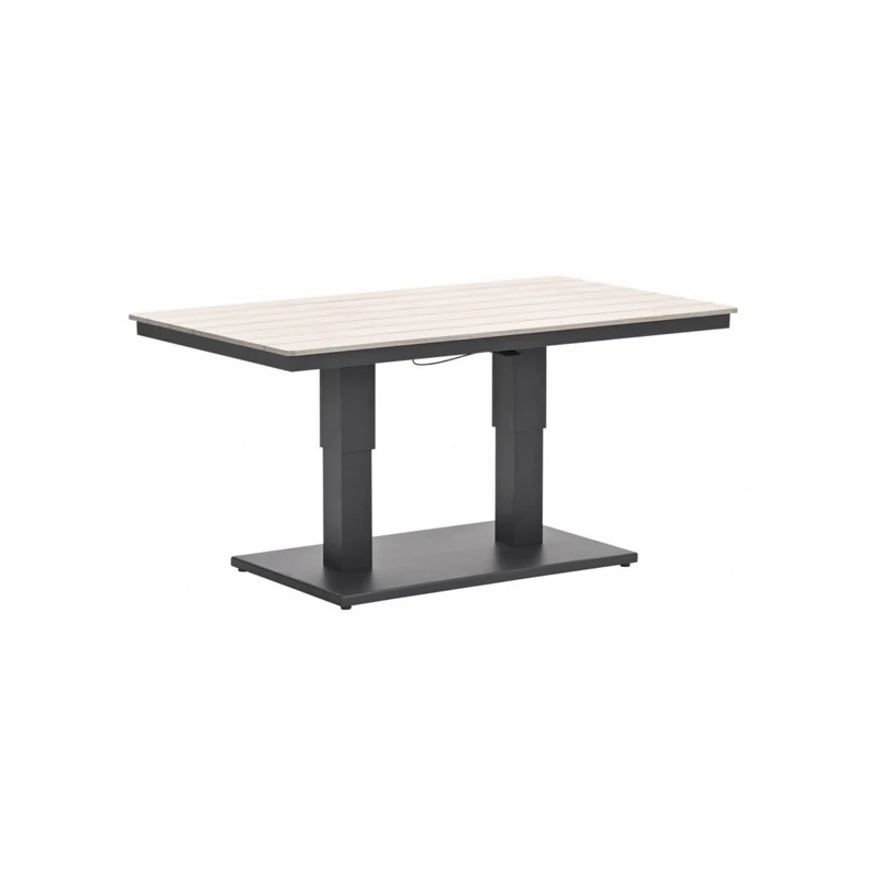 Cyprus tuintafel in hoogte verstelbaar 150x87cm aluminium polywood