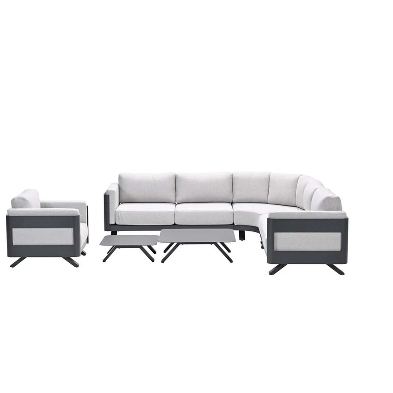Garden Impressions Realdo lounge fauteuil carbon black valley sand