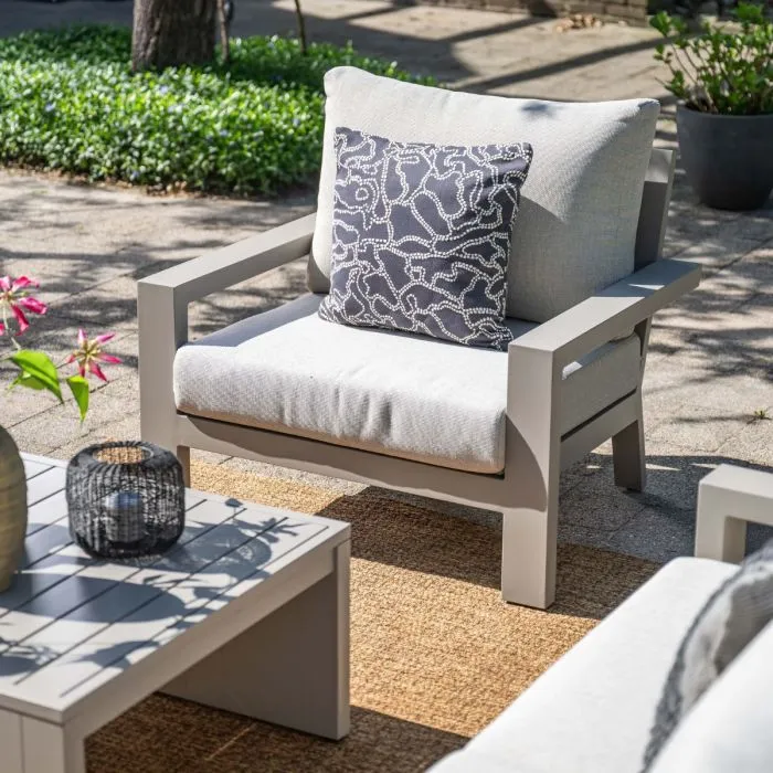 Garden Impressions Geneva lounge tuinstoel taupe valley sand