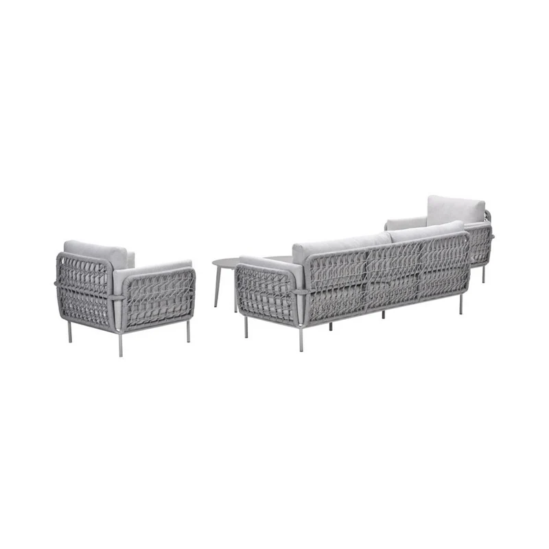 Cavallo stoel-bank loungeset - 5-delig - taupe - sand - valley sand - Centostone Sicilian grey