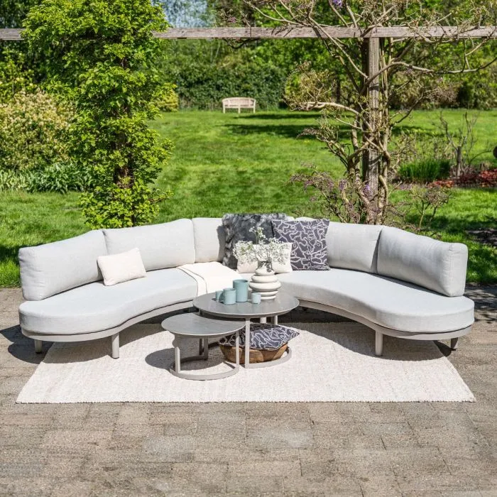 Garden Impressions Monte Carlo lounge tafel Ø80xH40 cm taupe Centostone Napoli sand