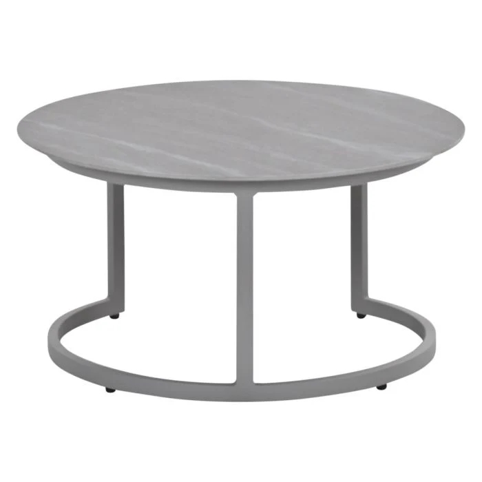Garden Impressions Monte Carlo lounge tafel Ø80xH40 cm taupe Centostone Napoli sand