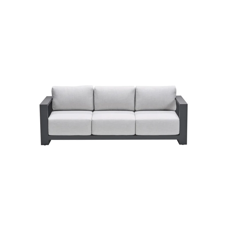 Levanto driezits loungebank - carbon black - valley sand