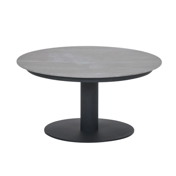 Garden Impressions Nice lounge tafel Ø80xH40 cm taupe Centostone Napoli sand