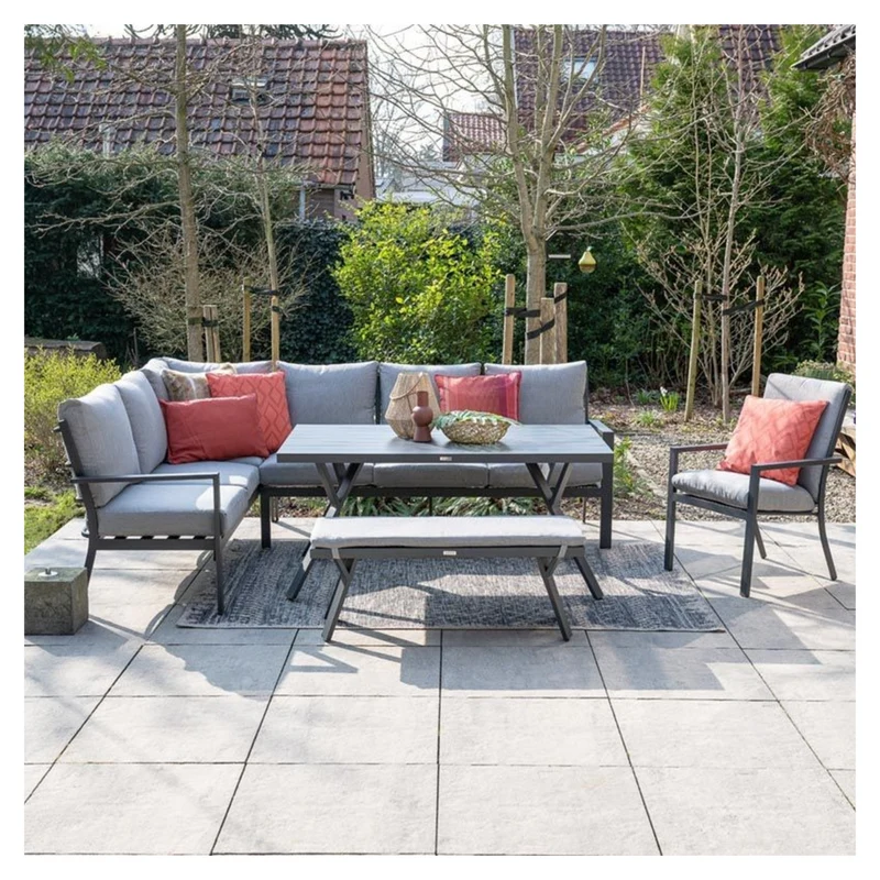 Garden Impressions Sergio dining tuinstoel - stapelbaar aluminium