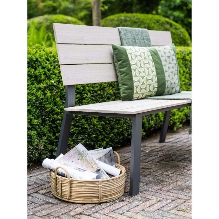Garden Impressions Jondal parkbank carbon black light teak Vironwood
