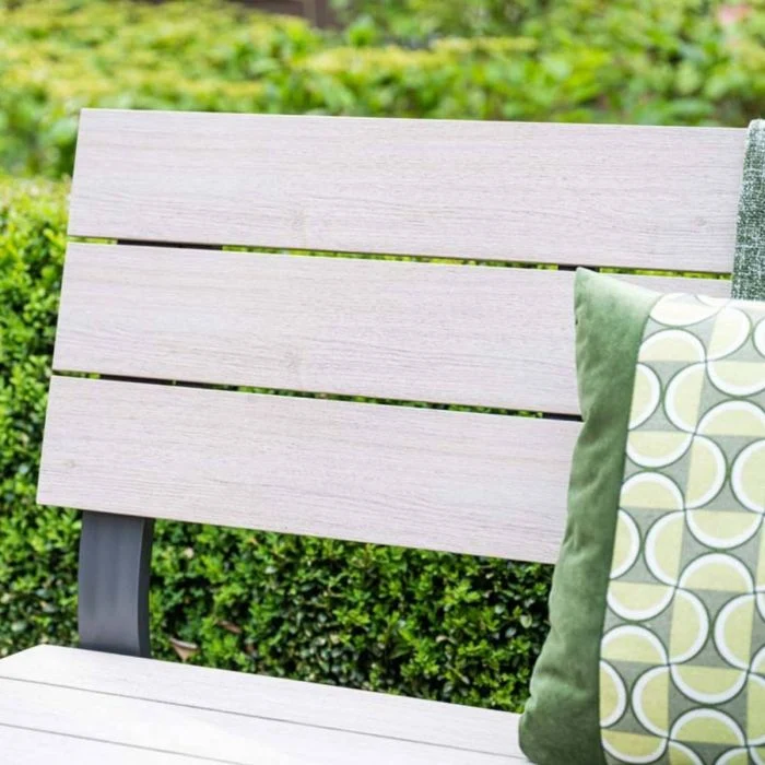 Garden Impressions Jondal parkbank carbon black light teak Vironwood
