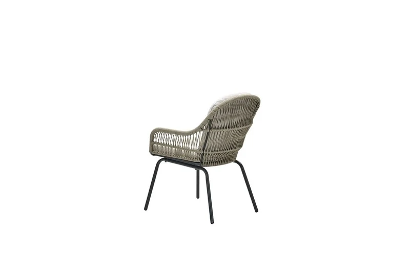 Garden Impressions Triton dining fauteuil carbon black rope dark sand desert sand