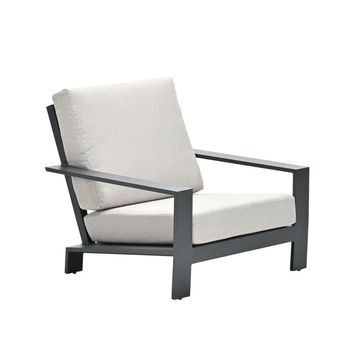Garden Impressions Lincoln lounge fauteuil carbon black valley sand