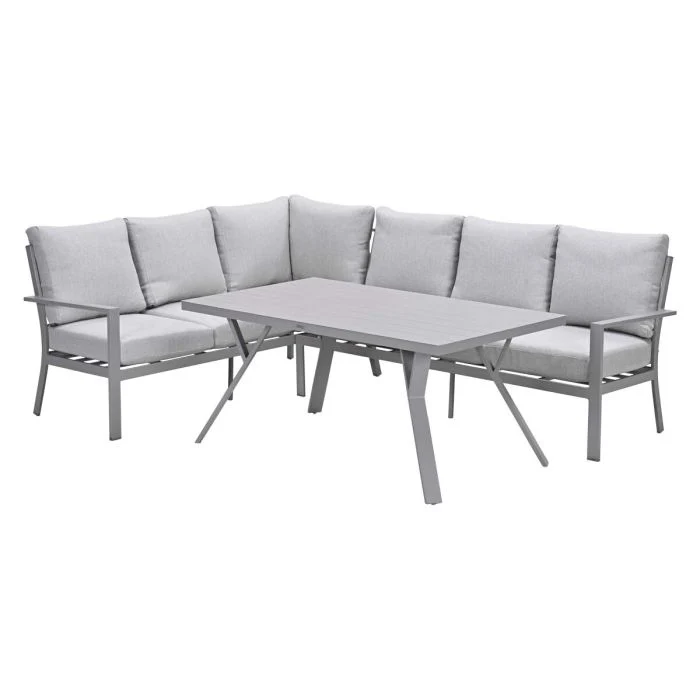 Garden Impressions Sergio lounge-diningset 3-delig links carbon black desert sand