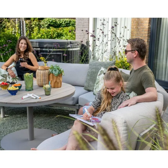 Garden Impressions Potenza loungeset 3-delig taupe valley sand