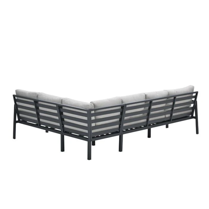 Garden Impressions Lexington loungeset 4-delig rechts carbon black desert sand