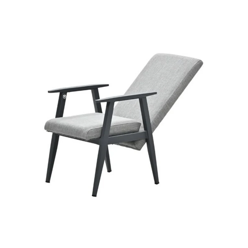 Garden Impressions - Foggia Verstelbare tuinstoel carbon black - sand texfiber