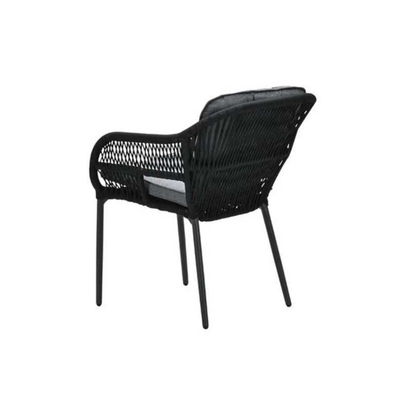 Garden Impressions Dining tuinstoel rope zwart - carbon black - mystic grey
