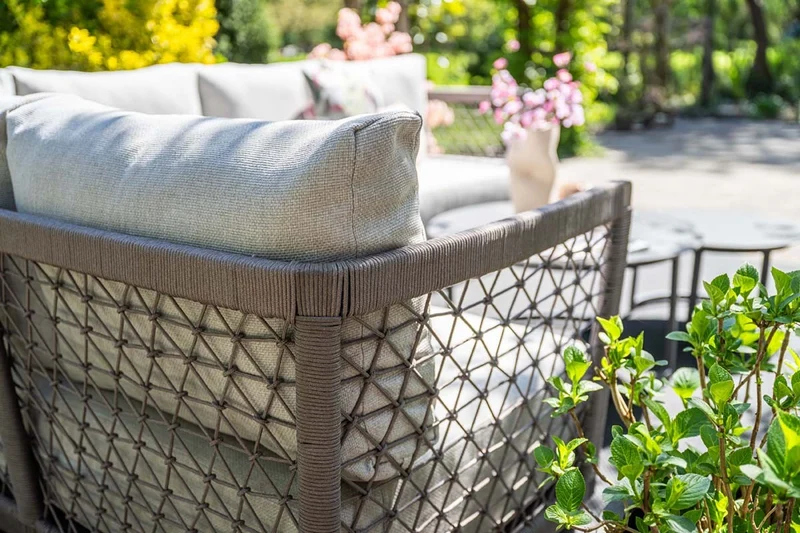 Ariano loungeset - 4-delig - carbon black - taupe - valley sand - Antraciet
