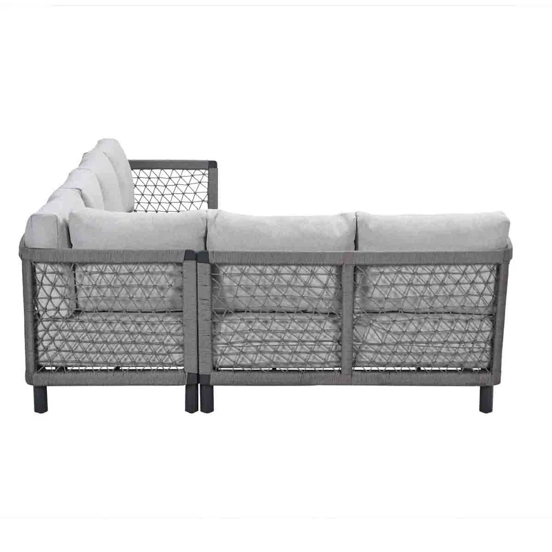Ariano loungeset - 4-delig - carbon black - taupe - valley sand - Antraciet