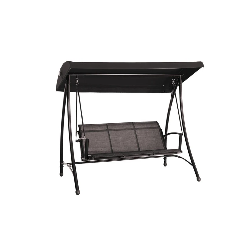 Rubens schommelbank - 3-zits - carbon black -heather grey - antraciet