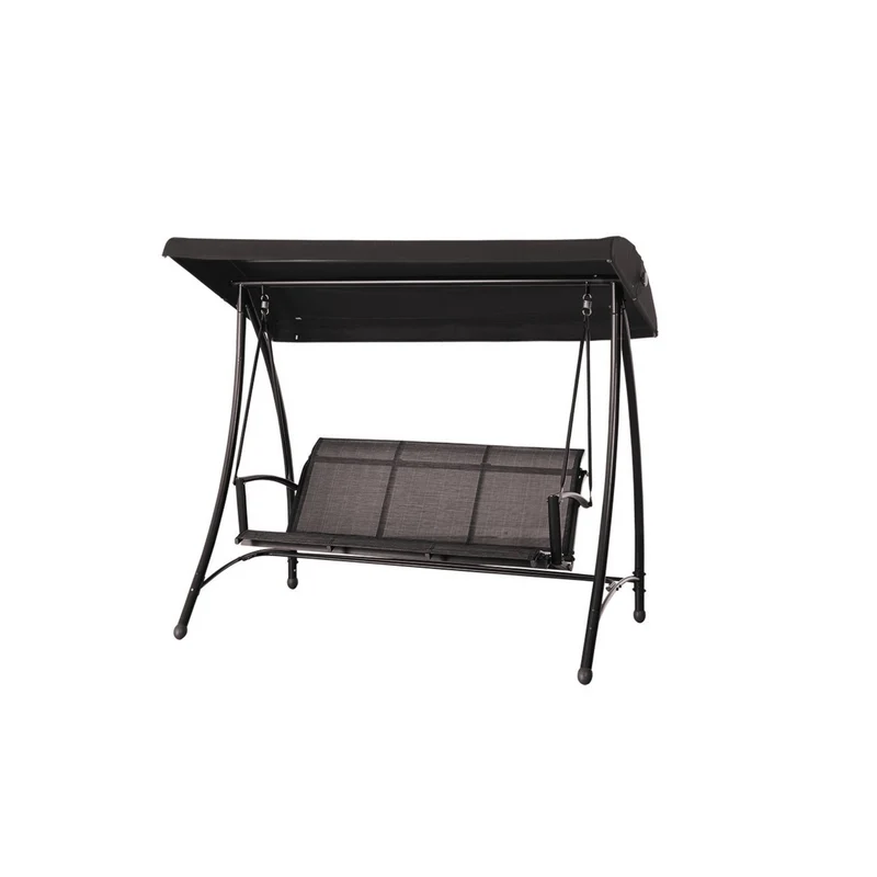 Rubens schommelbank - 3-zits - carbon black -heather grey - antraciet