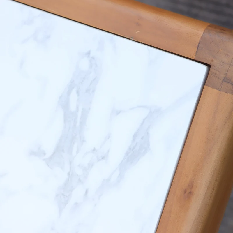 Arora Dining tuintafel teakhout met gesinterde steen