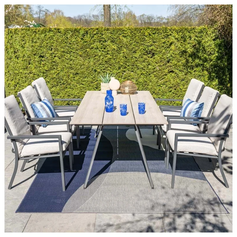 Sergio dining tuinstoel Carbon black/Desert