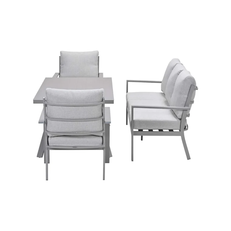 Sergio lounge dining sofa set - 4-delig - taupe - valley sand