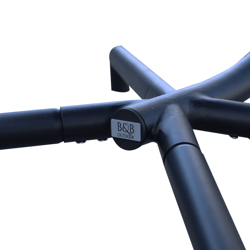 Boender Outdoor buiten hangstoel met standaard zwart