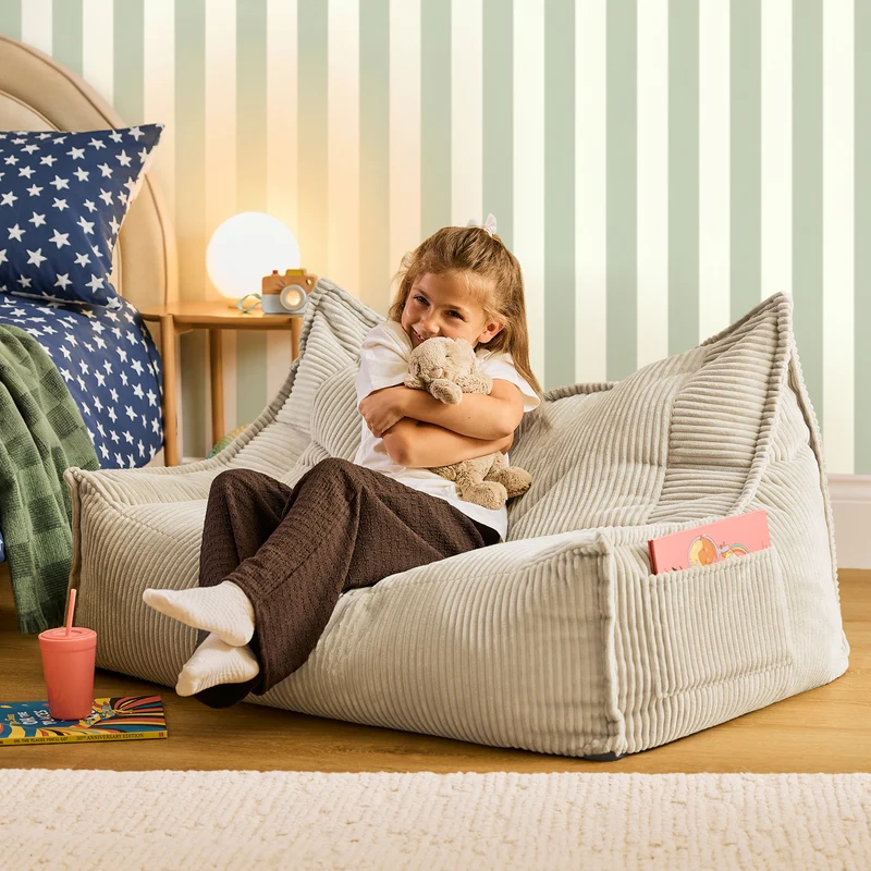 Kinder-Sitzsack Francesco Cord - Stone
