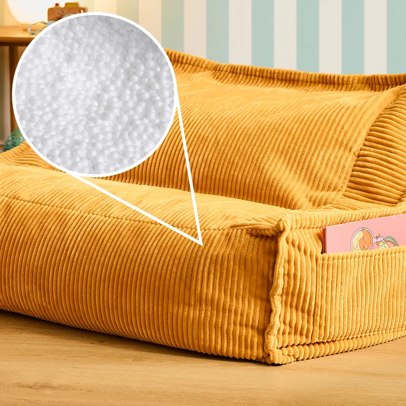 Francesco Cord Kindersitzsack-Sofa – Ocker