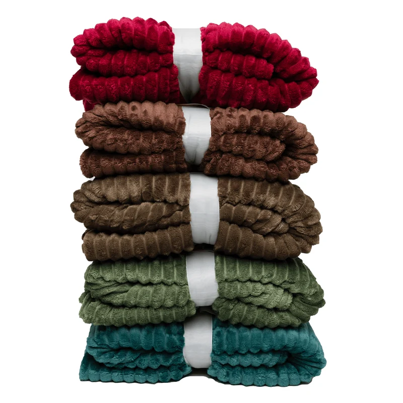 Boender Outdoor Fleece deken - fleece plaid - Bordeaux rood - 150x200cm