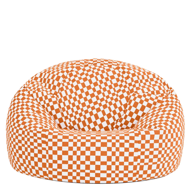 Kingston Checkerboard Classic Sitzsack - Orange