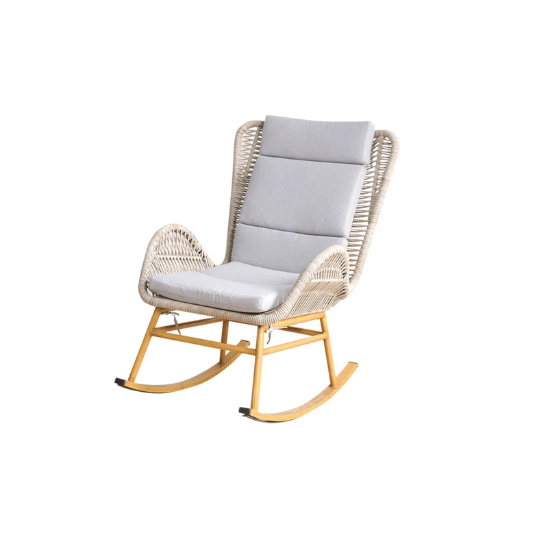 Boender Outdoor Crockett schommelstoel naturel rotan
