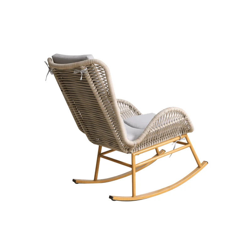 Boender Outdoor Crockett schommelstoel naturel rotan