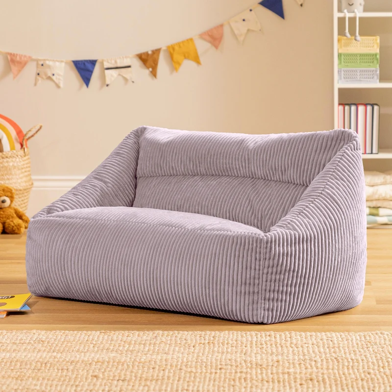 Cecilia Cord Sitzsack-Sofa für Kinder - Lavendel