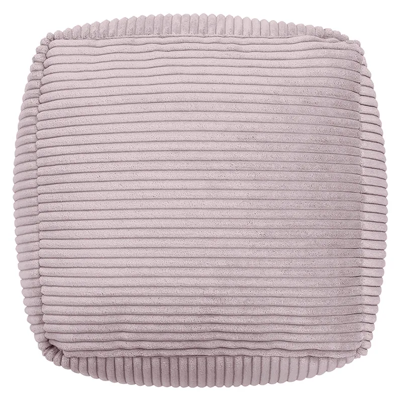 Amara Cord Quadratischer Fußhocker – Lavendel