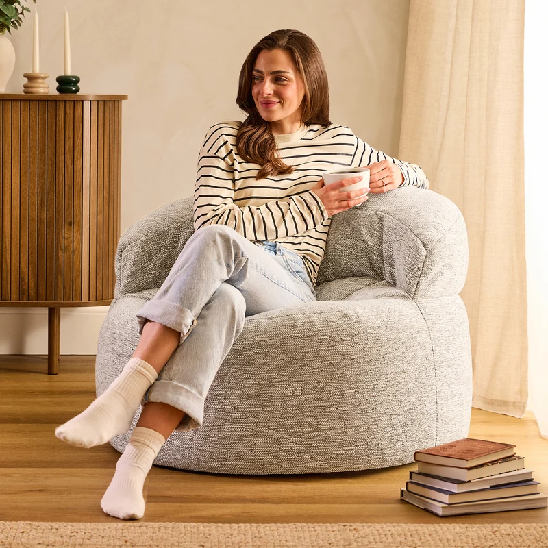 Orb Woven Accent Sessel Sitzsack - Natur