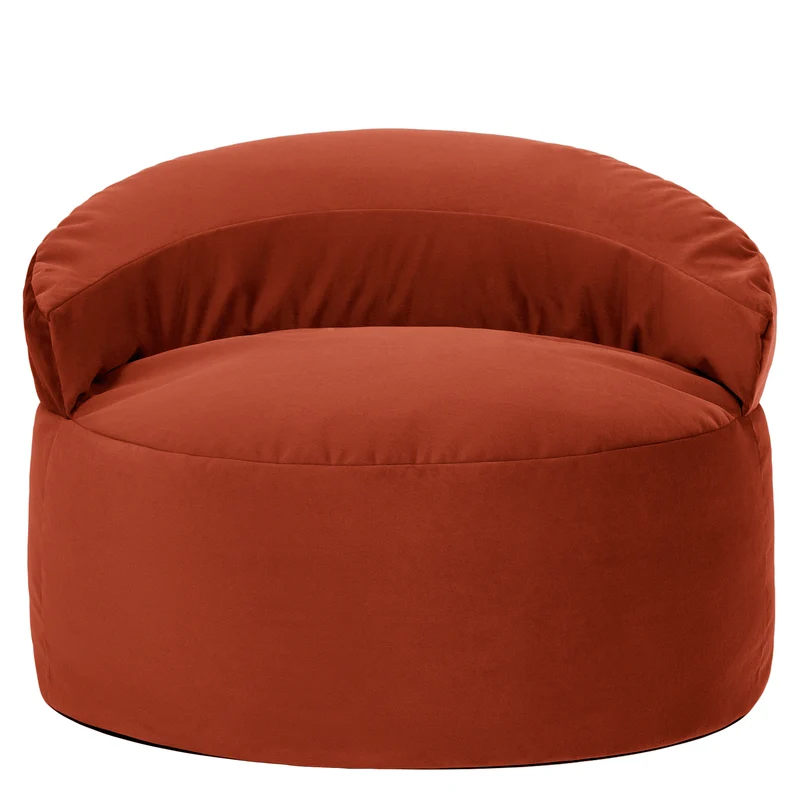 Orb Samtsessel Sitzsack - Spicy Terrakotta
