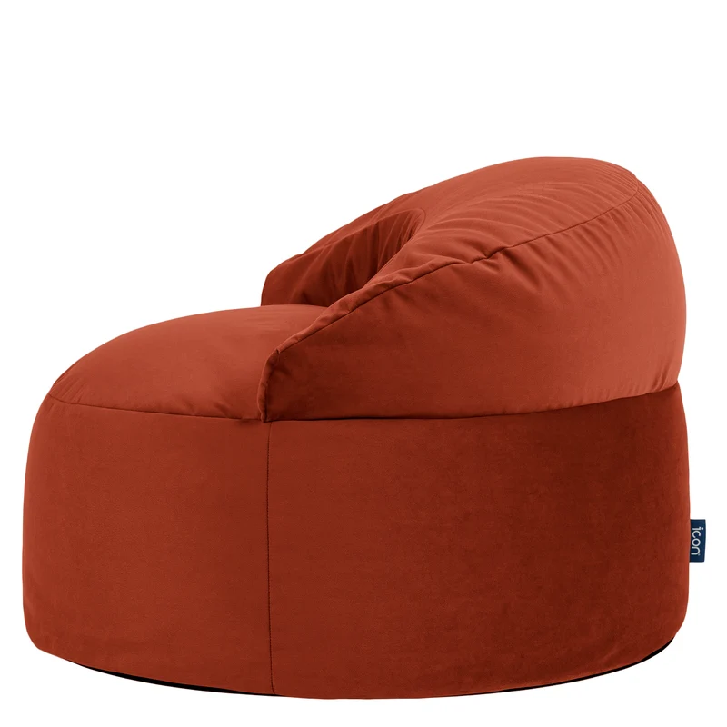 Orb Samtsessel Sitzsack - Spicy Terrakotta