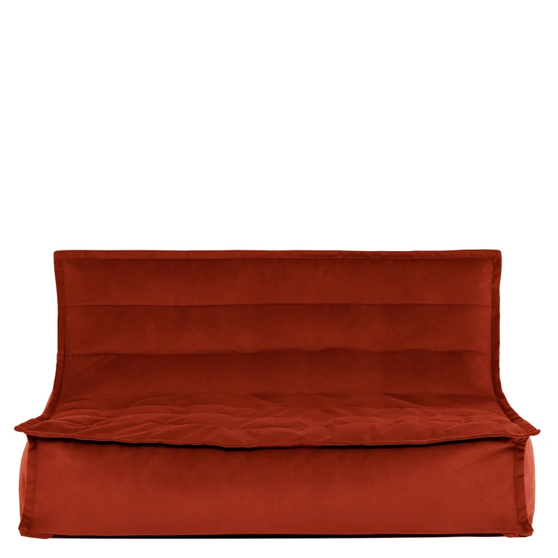 Kota Samt Sofa Sitzsack - Würziges Terrakotta