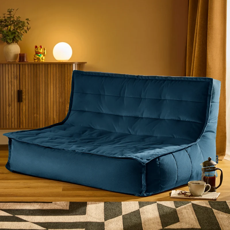 Kota Samtsofa Sitzsack - Tintenblau