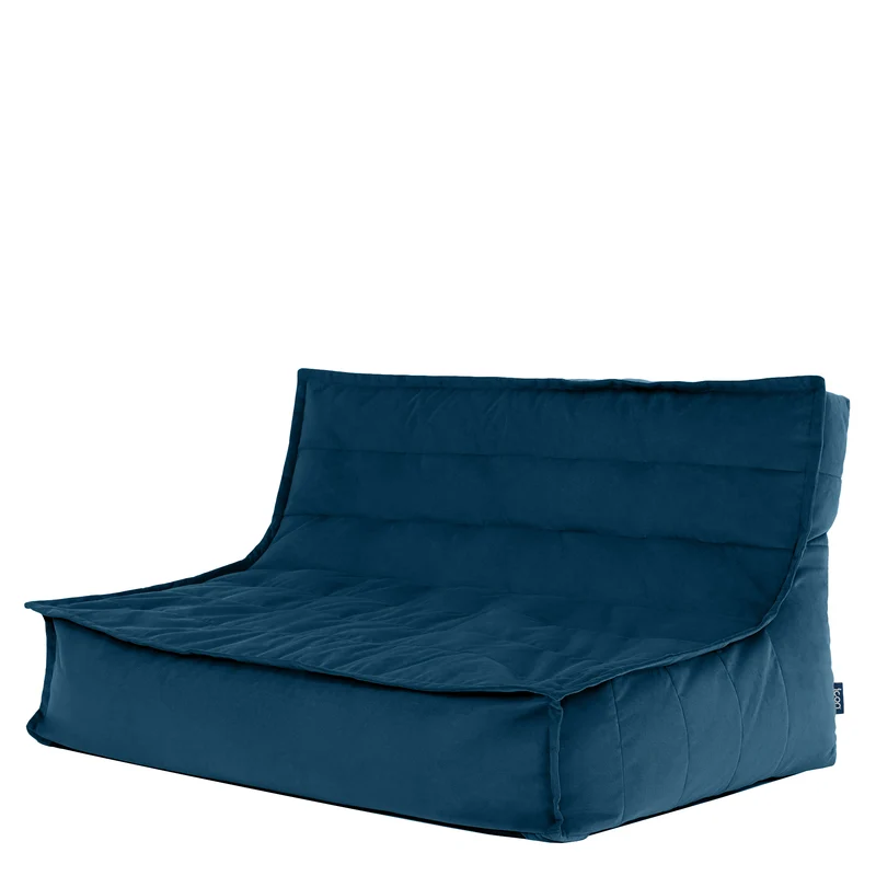 Kota Samtsofa Sitzsack - Tintenblau