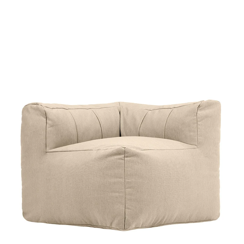 Zen Modulares Eckelement, Olefin, Steingrau