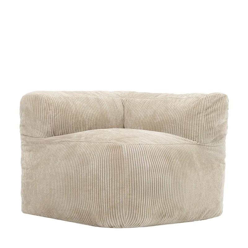Zen Modulares Eckelement, Jumbo Cord, Natur