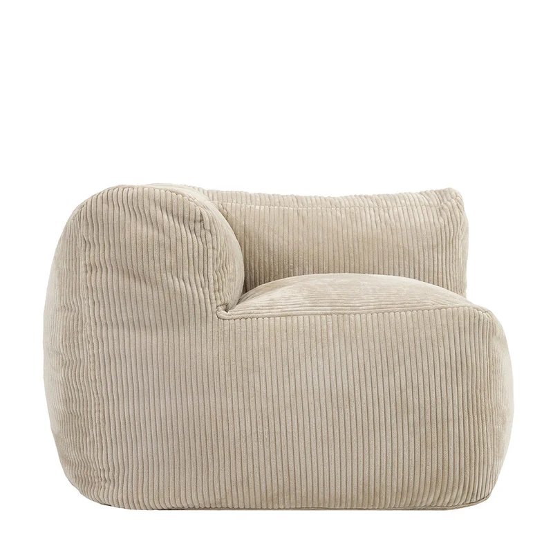 Zen Modulares Eckelement, Jumbo Cord, Natur