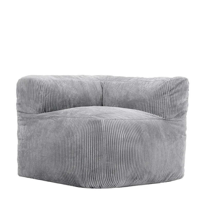 Zen Modulares Eckelement, Jumbo Cord, Grau