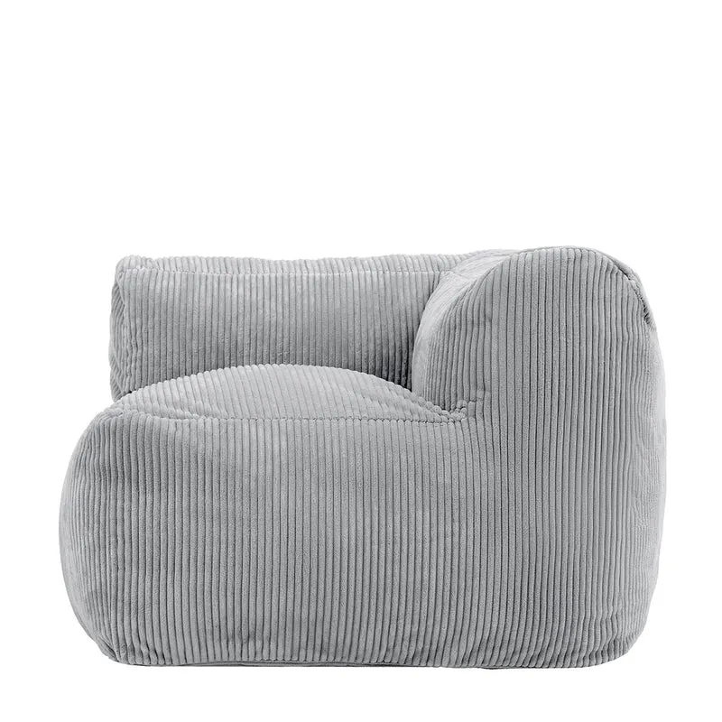 Zen Modulares Eckelement, Jumbo Cord, Grau