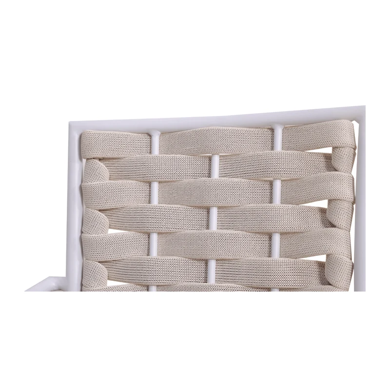 Boender Outdoor tuinstoel met ropes en zitkussen beige