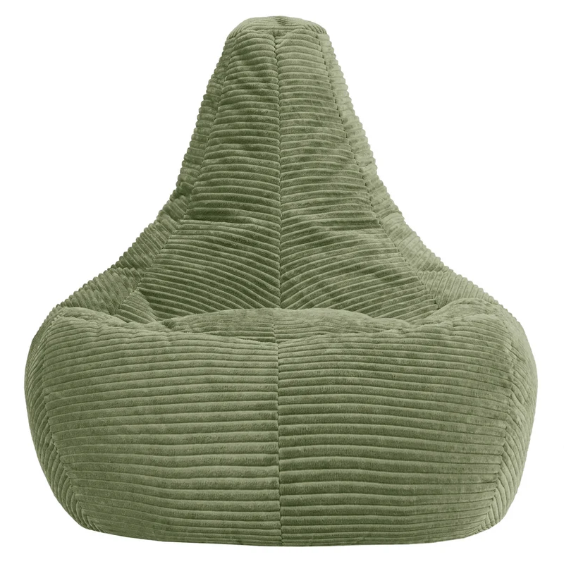 Dalton XL Cord-Sitzsack mit Liegefunktion – Salbeigrün