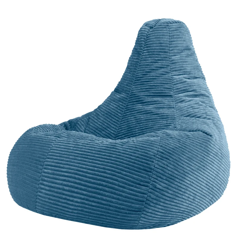 Dalton XL Cord-Sitzsack mit Relaxfunktion – Denimblau